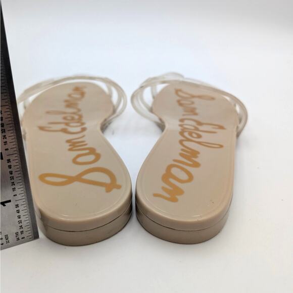 Sam Edelman Bay Jelly Summer Slide Sandal Slip-On Women's Clear Size US7 EU37.5 - Picture 4 of 12